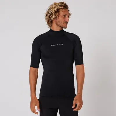Гидрокостюм Ocean & Earth Mens Script Short Sleeve Rash Shirt