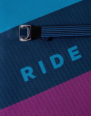 Red Paddle Co 10'6" Ride Purple MSL Inflatable Paddle Board Package. Inflatable SUP board — top view