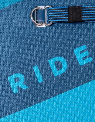 Red Paddle Co 10'8" Ride MSL Inflatable Paddle Board Package. Inflatable SUP board — close-up