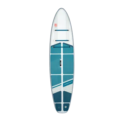 Red Paddle Co 11'0" Compact MSL 1000 Inflatable Stand Up Paddle Board Package Inflatable SUP board — side view
