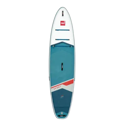 Red Paddle Co 11'3" Sport MSL 800 Inflatable Stand Up Paddle Board Package Inflatable SUP board — side view
