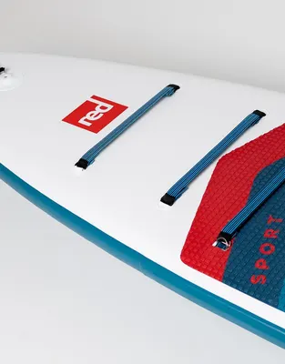 Red Paddle Co 11'3" Sport MSL Inflatable Paddle Board Package. Inflatable SUP board — side view