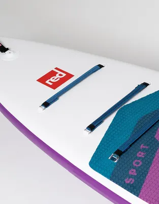 Red Paddle Co 11'3" Sport Purple MSL Inflatable Paddle Board Package. Inflatable SUP board — side view