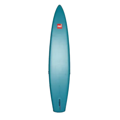 Red Paddle Co 12'6" Sport MSL 800 Inflatable Stand Up Paddle Board Package Inflatable SUP board — in action on the water