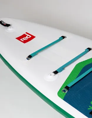 Red Paddle Co 12'6" Voyager MSL Inflatable Paddle Board Package Inflatable SUP board — side view