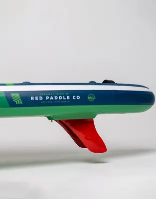 Red Paddle Co 12'6" Voyager MSL Inflatable Paddle Board Package Inflatable SUP board — top view