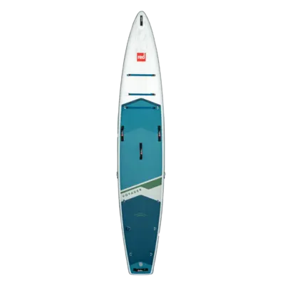 Red Paddle Co 14'0" Voyager MSL 800 Inflatable Stand Up Paddle Board Package Inflatable SUP board — side view