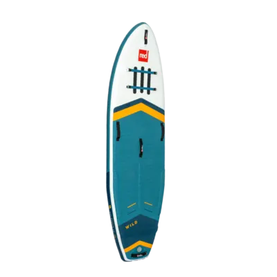 Red Paddle Co 9'6" Wild MSL Inflatable Stand Up Paddle Board Package Inflatable SUP board — side view
