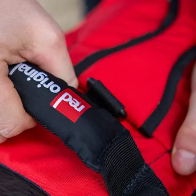 Red Paddle Co Dog Buoyancy Aid - Red Vest — top view