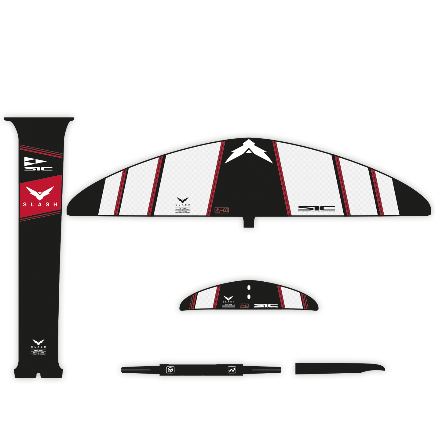 SIC Maui Slash Foil 1700 Complete Hydrofoil