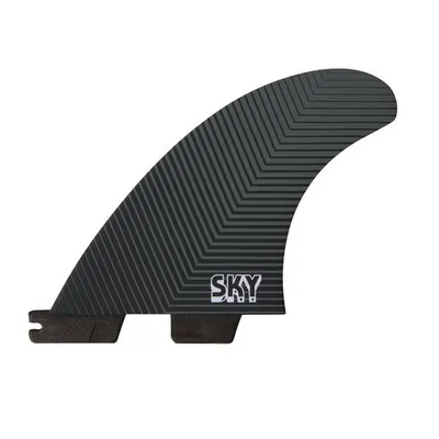 Softech FCS II Sky Brown Tri Fins Fins — side view