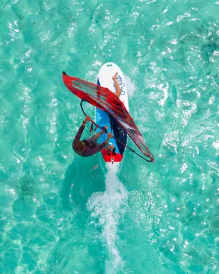 Виндсёрф-доска Starboard 2024 GO Windsurfer Board — вид сбоку