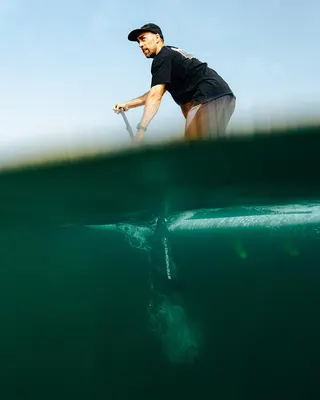 Весло для SUP Starboard 2025 Enduro Carbon Paddle — вид сверху