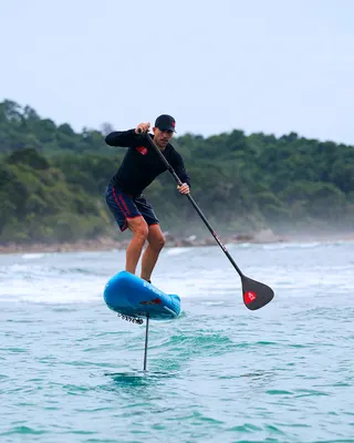 Весло для SUP Starboard 2025 Foil Blade Foil Carbon Paddle — вид сбоку