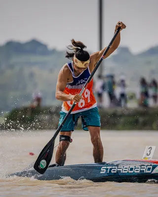 Весло для SUP Starboard 2025 Lima Prepreg Carbon Paddle — вид сбоку