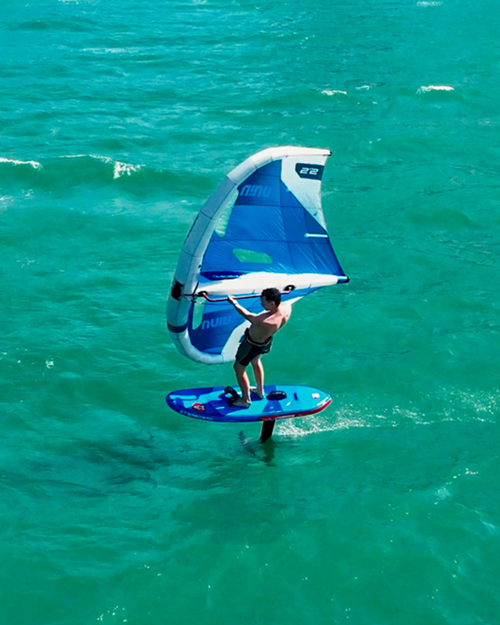 Доска для фойла Starboard Above Air Foil Inflatable Foilboard — вид сверху