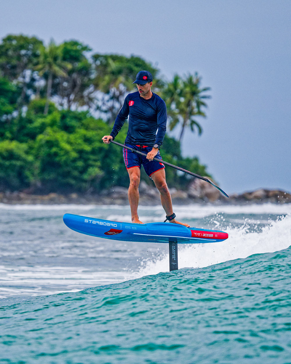 Доска для фойла Starboard Ace Air Foil Inflatable Foilboard — вид сбоку