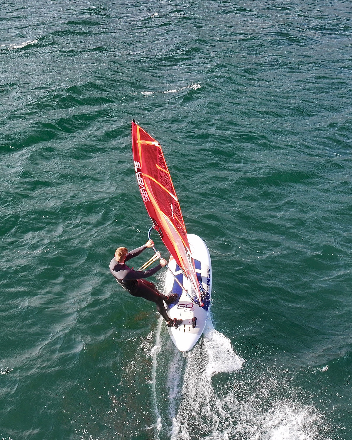 Виндсёрф-доска Starboard GO 152 Windsurf Board — in action on the water