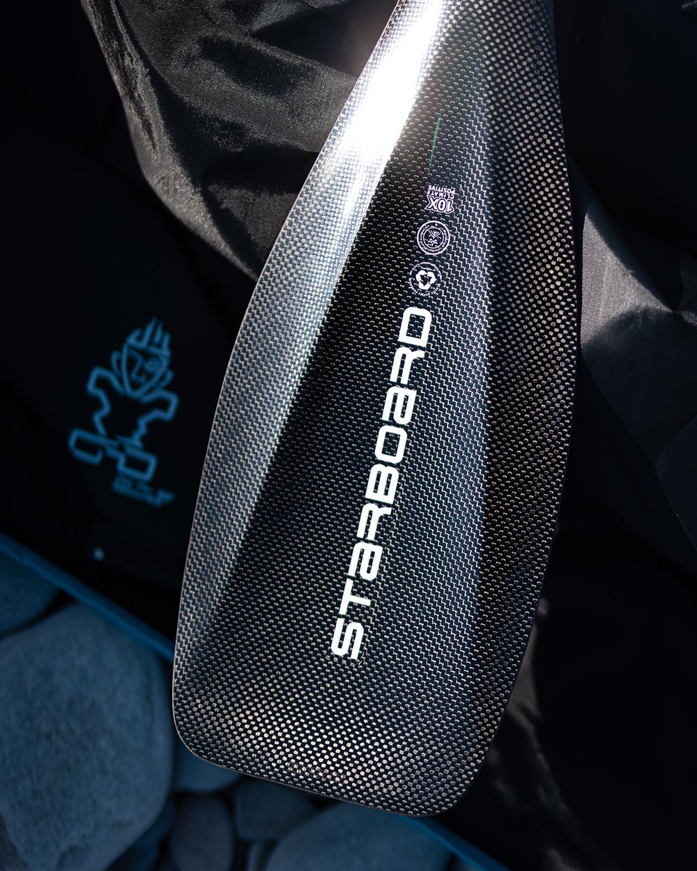 Весло для SUP Starboard Lima Carbon Paddle — top view