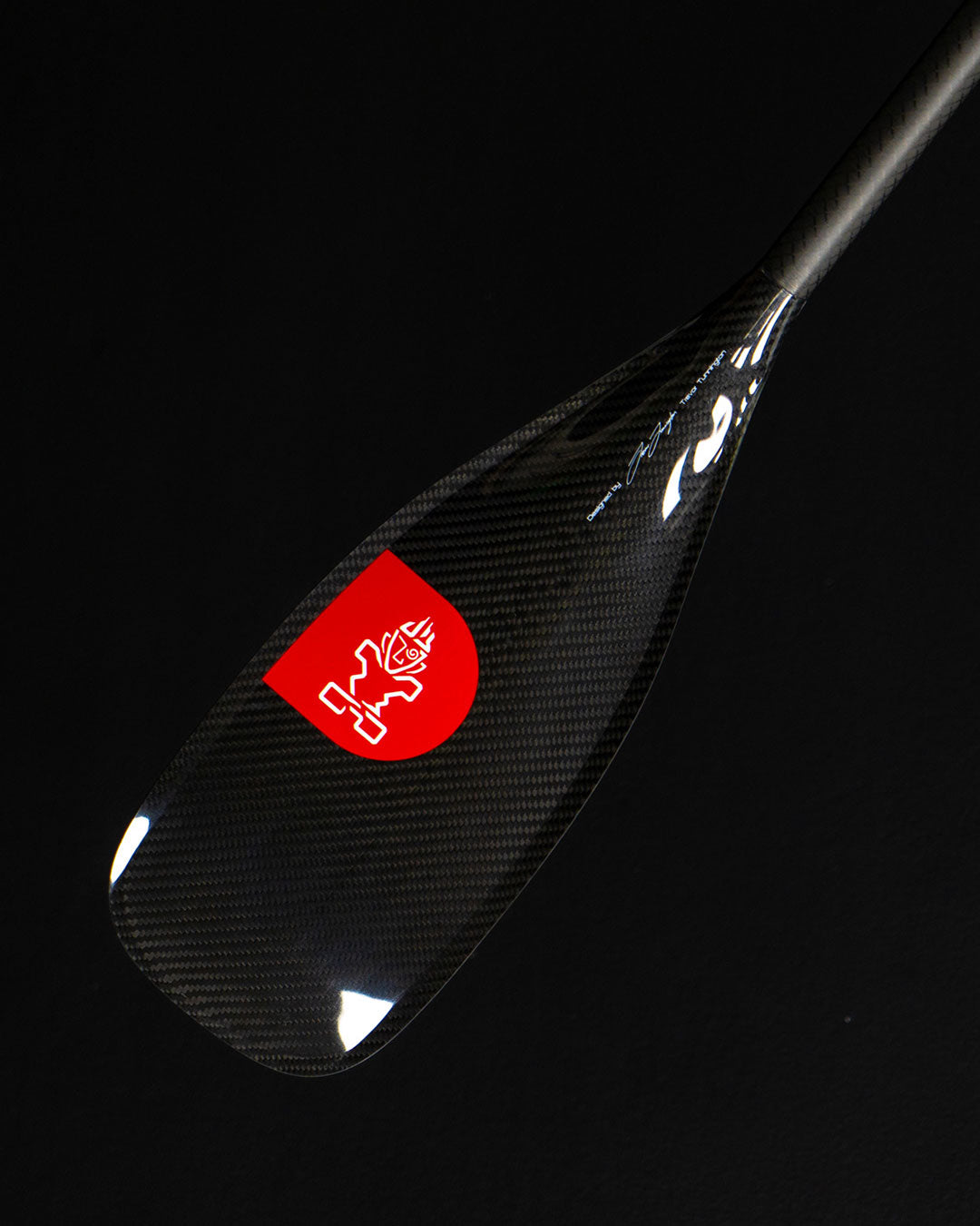 Весло для SUP Starboard Velocity Paddle Prepreg Carbon — вид сверху