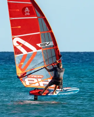 Виндсёрф-доска Starboard X-15 Windfoil Board — вид сбоку