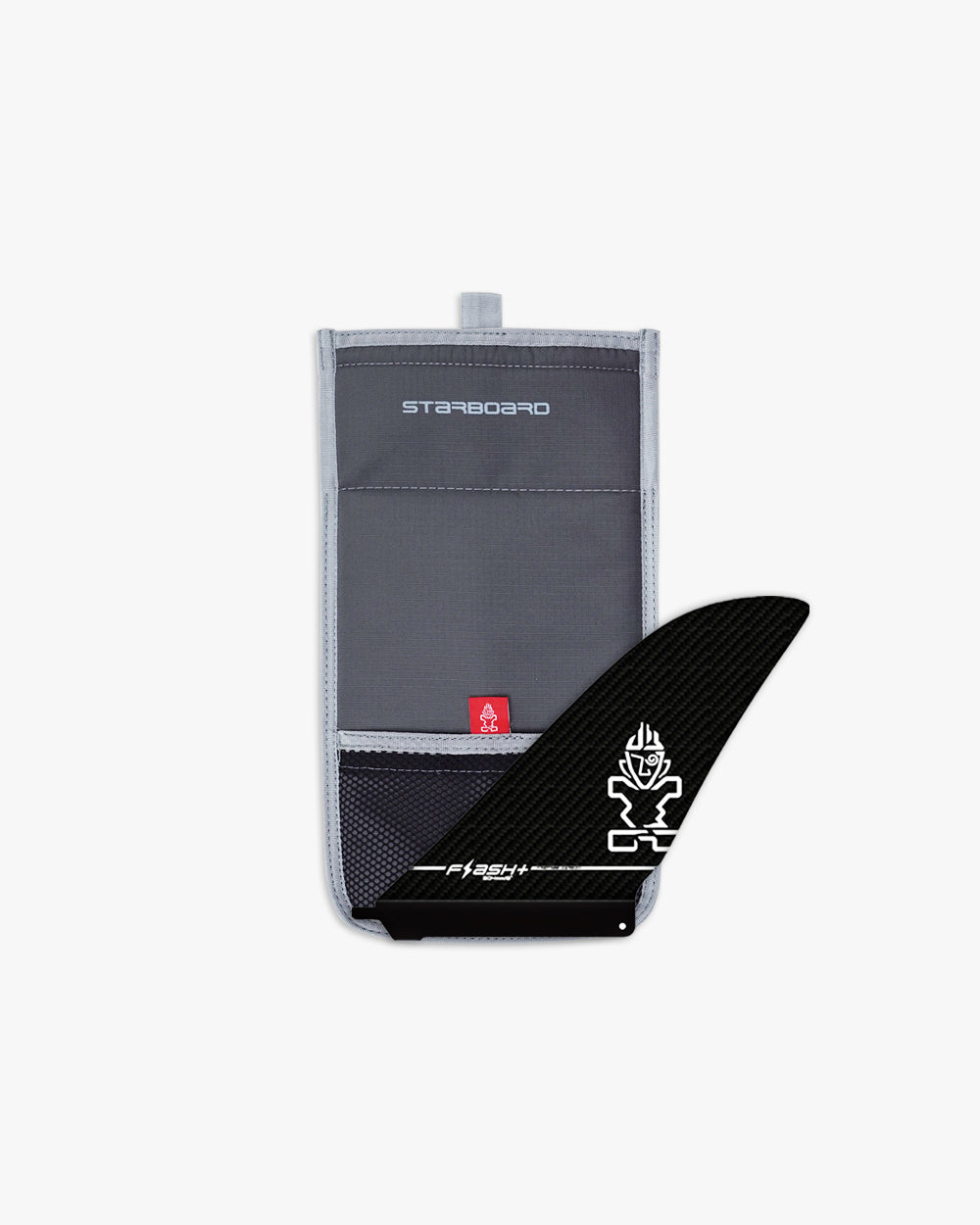 Плавник Starboard Flash + SUP Fin 204 - Prepreg Carbon — вид сбоку