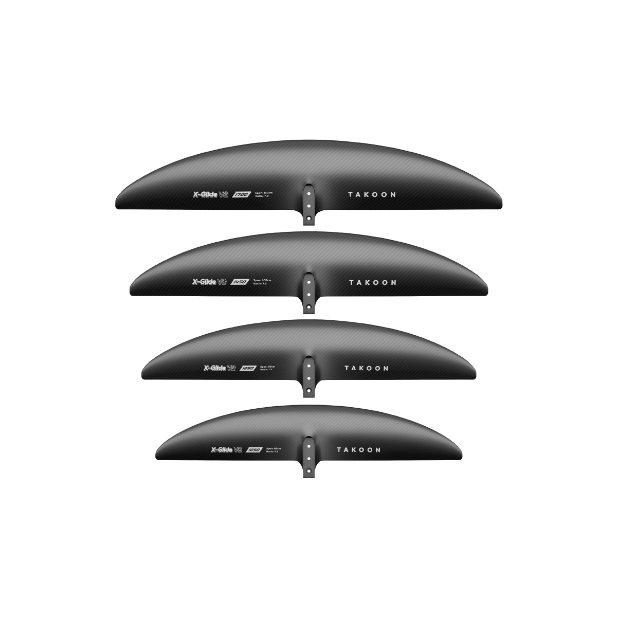 Переднее крыло фойла Takoon Foil X-Glide V2 Front Wing — construction detail