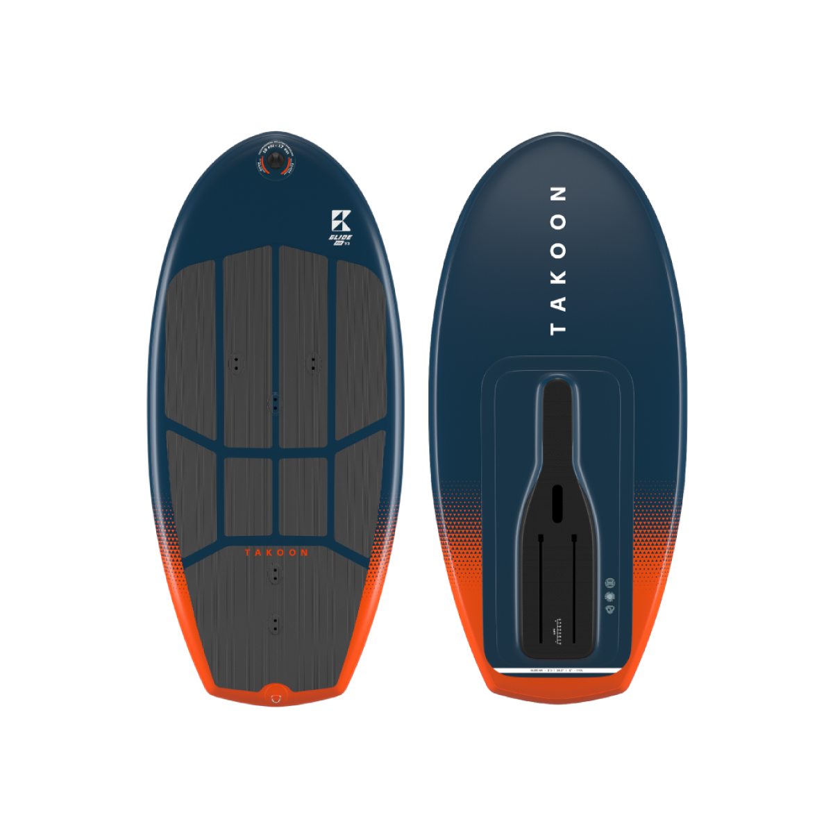 Takoon Glide Air Foilboard — side view