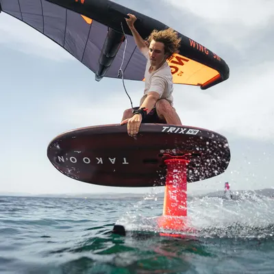 Мачта фойла Takoon Foil Aluminium Mast V1 X-Glide, красная — вид сверху