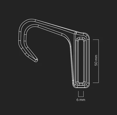 Трапеция Takoon Wing Harness Hook — вид сверху