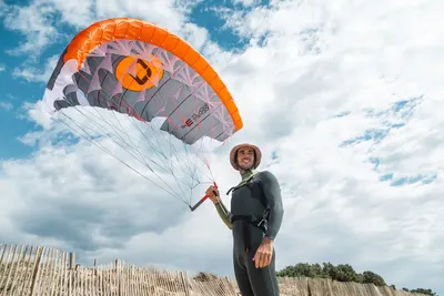 Паравинг Ozone Pocket Rocket V2 parawing — в работе на воде