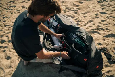 Ozone Travel Board Bag — in action on the water