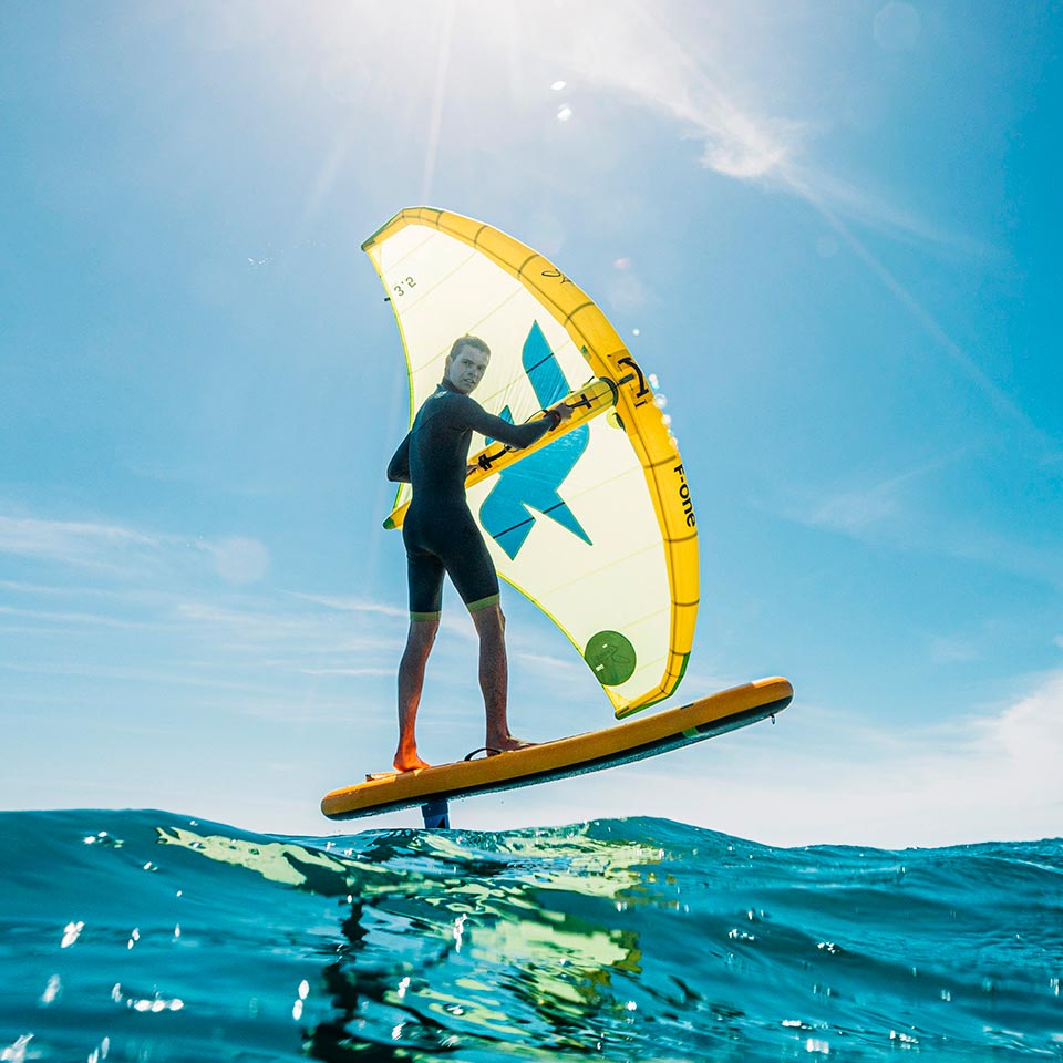 F-One ROCKET AIR Inflatable Foilboard — side view